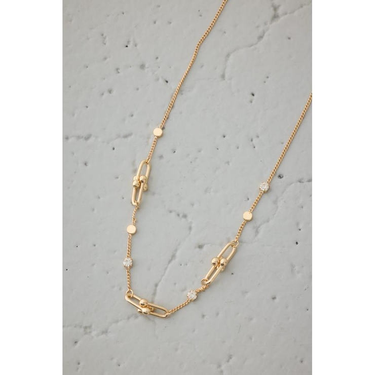 Uチェーンラインストーンネックレス | AZUL BY MOUSSY | 詳細画像5 