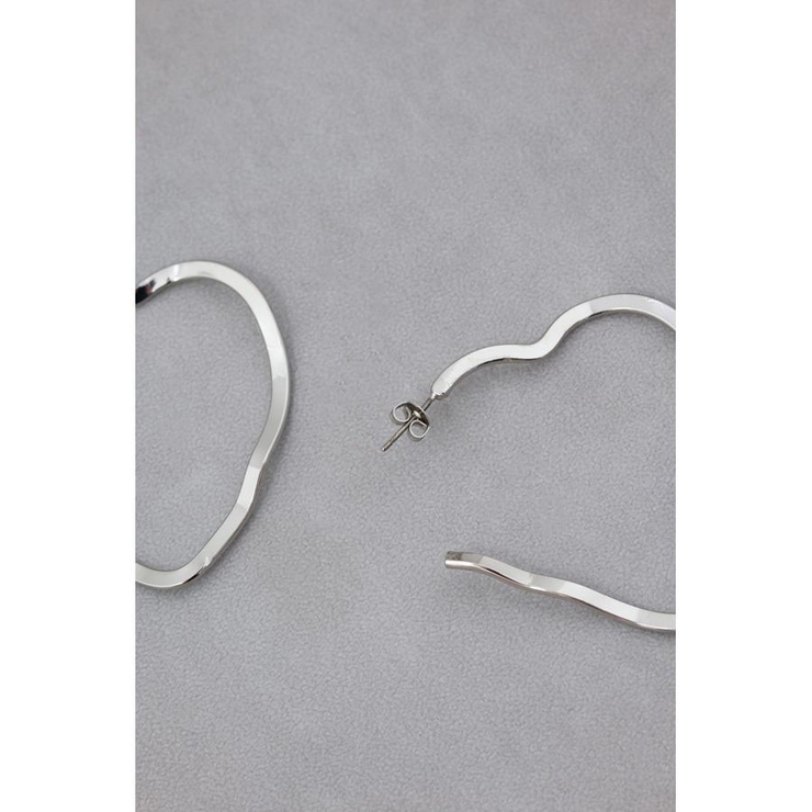 ニュアンスシェイプビッグフープピアス | AZUL BY MOUSSY | 詳細画像10 