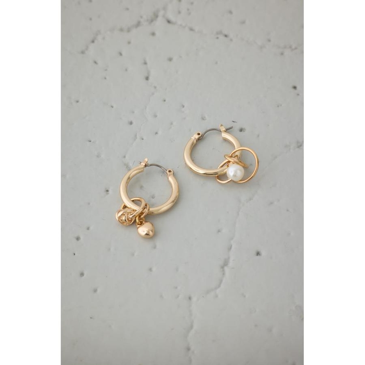 マルチモチーフミニフープピアス | AZUL BY MOUSSY | 詳細画像4 