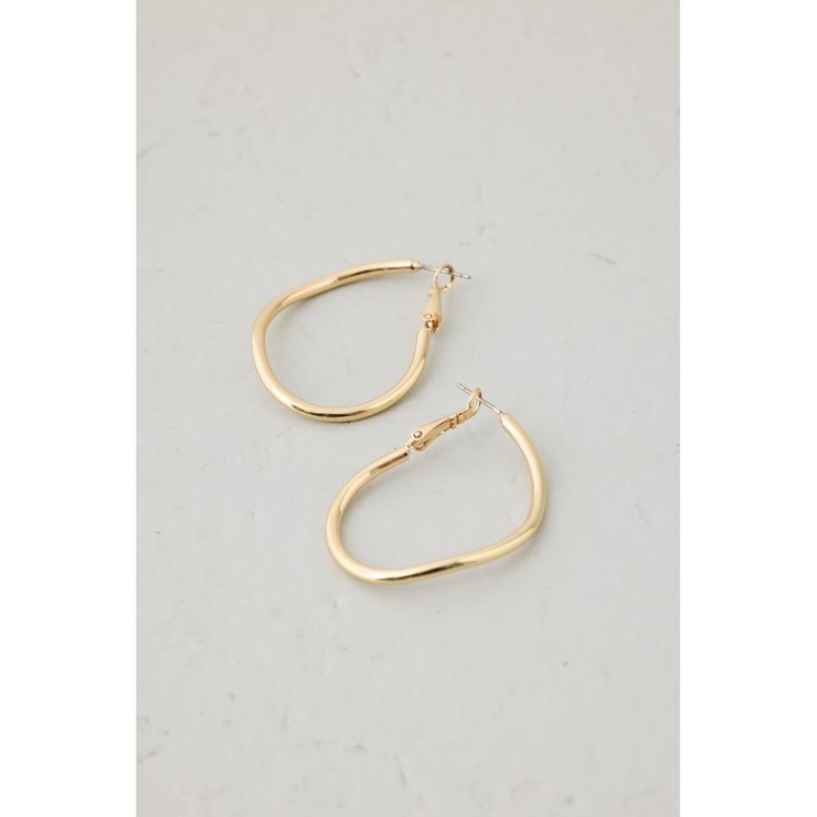 ニュアンスカーブビッグフープピアス | AZUL BY MOUSSY | 詳細画像3 