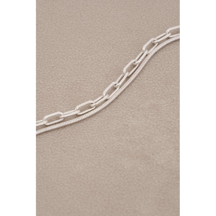 ダルメタルアシンメトリードロップモチーフネックレス | AZUL BY MOUSSY | 詳細画像11 