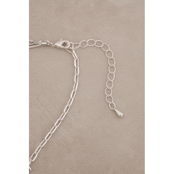 ダルメタルアシンメトリードロップモチーフネックレス | AZUL BY MOUSSY | 詳細画像12 