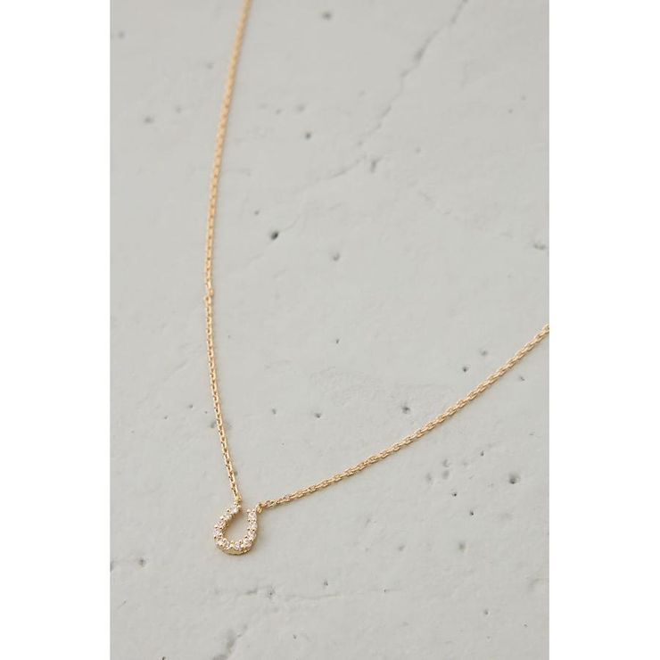 ラインストーンホースシューモチーフネックレス | AZUL BY MOUSSY | 詳細画像4 