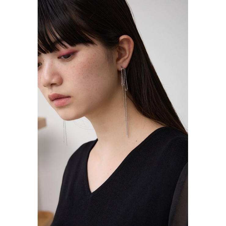 リボンモチーフスウィングピアス | AZUL BY MOUSSY | 詳細画像6 