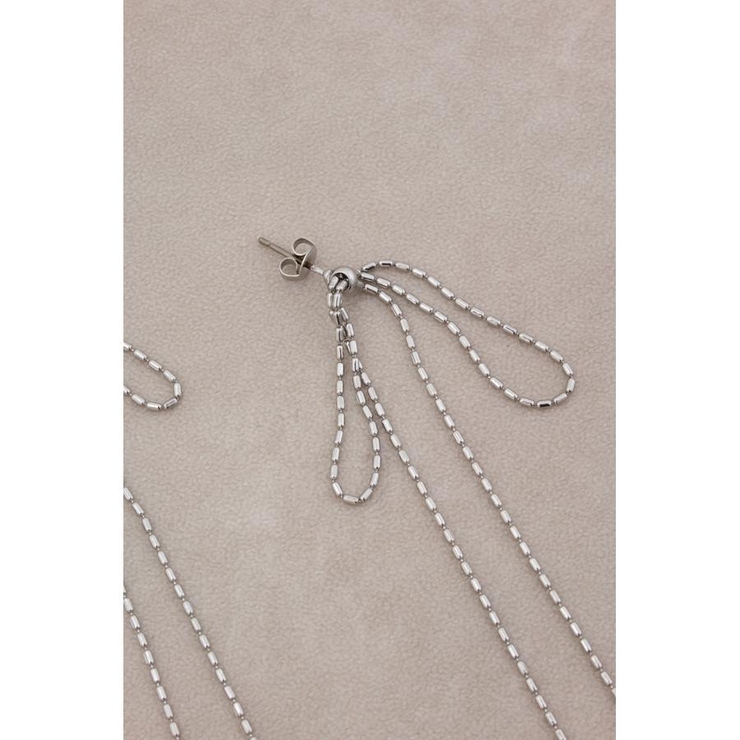 リボンモチーフスウィングピアス | AZUL BY MOUSSY | 詳細画像10 