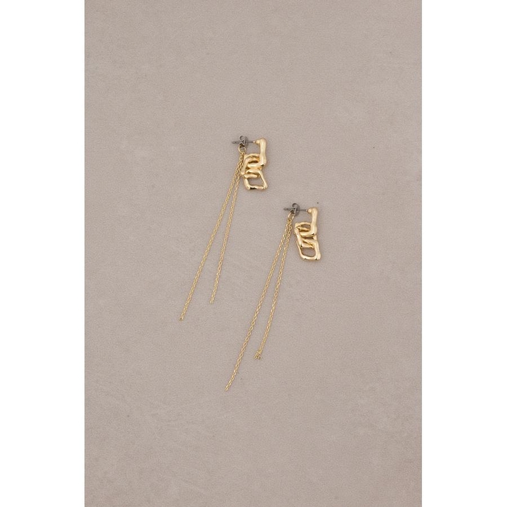 スクエアチェーンピアス | AZUL BY MOUSSY | 詳細画像3 