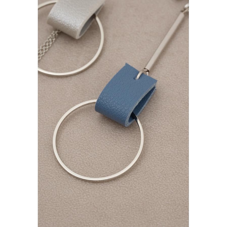 フェイクレザーバイカラーアシンメトリーピアス | AZUL BY MOUSSY | 詳細画像13 