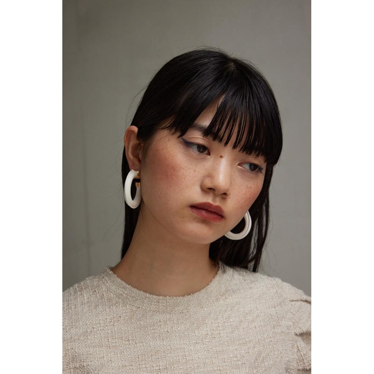 フェイクレザービッグフープピアス | AZUL BY MOUSSY | 詳細画像6 