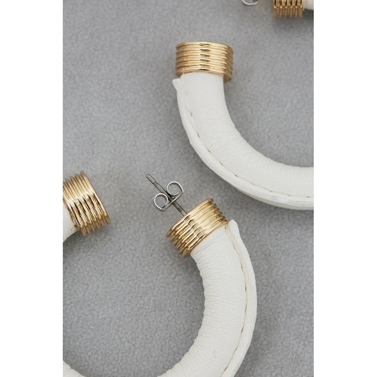 フェイクレザービッグフープピアス | AZUL BY MOUSSY | 詳細画像3 