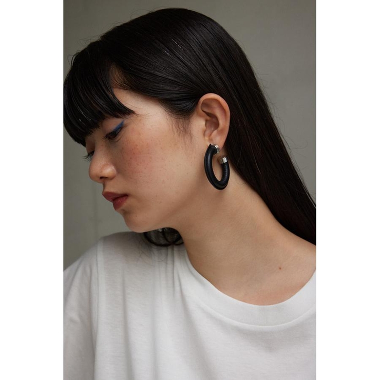 フェイクレザービッグフープピアス | AZUL BY MOUSSY | 詳細画像11 