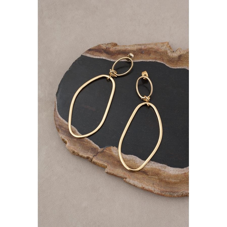 ダブルリングビッグピアス | AZUL BY MOUSSY | 詳細画像3 