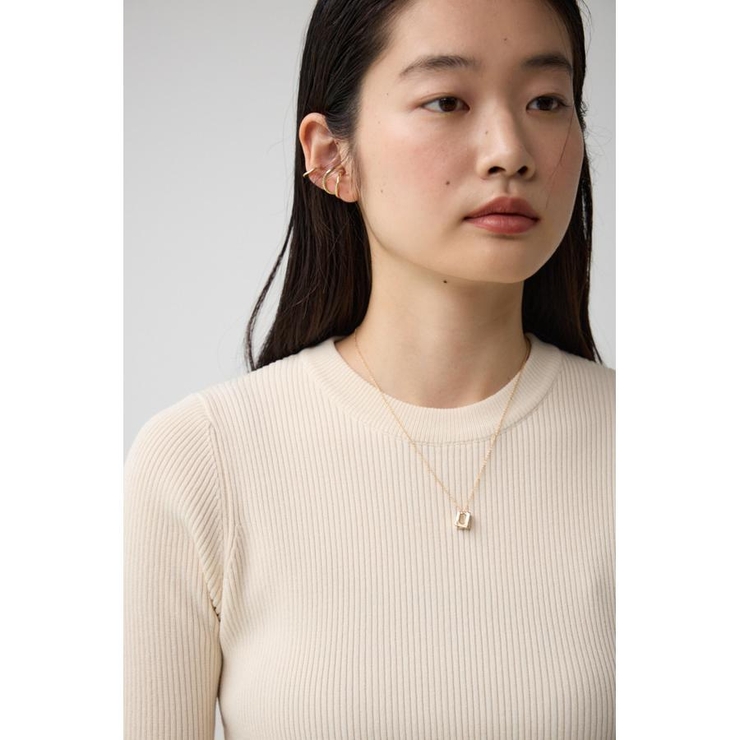 スクエアメタルオーバーラップネックレス | AZUL BY MOUSSY | 詳細画像2 