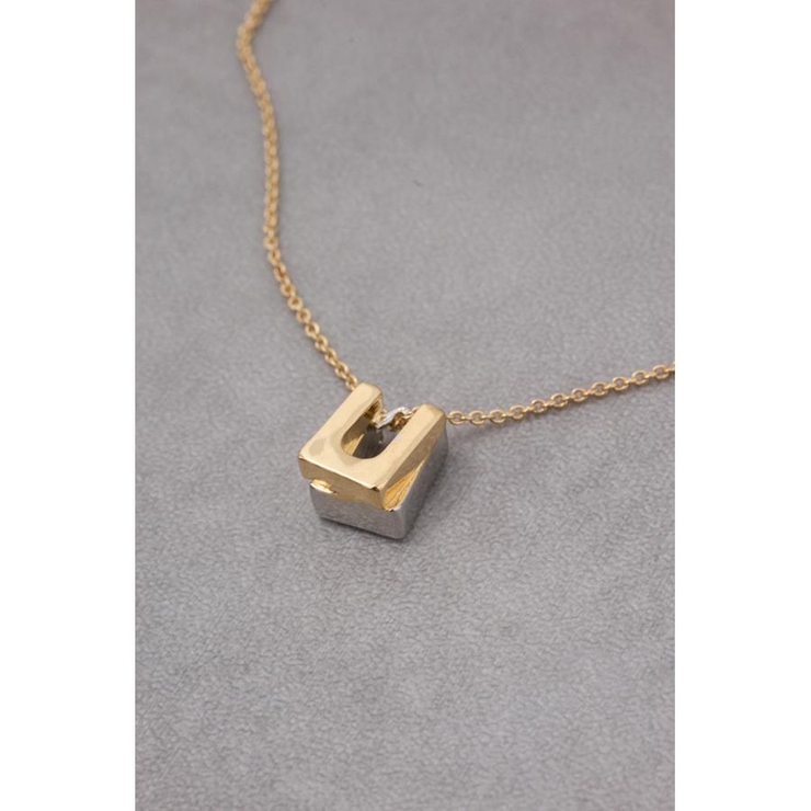 スクエアメタルオーバーラップネックレス | AZUL BY MOUSSY | 詳細画像4 