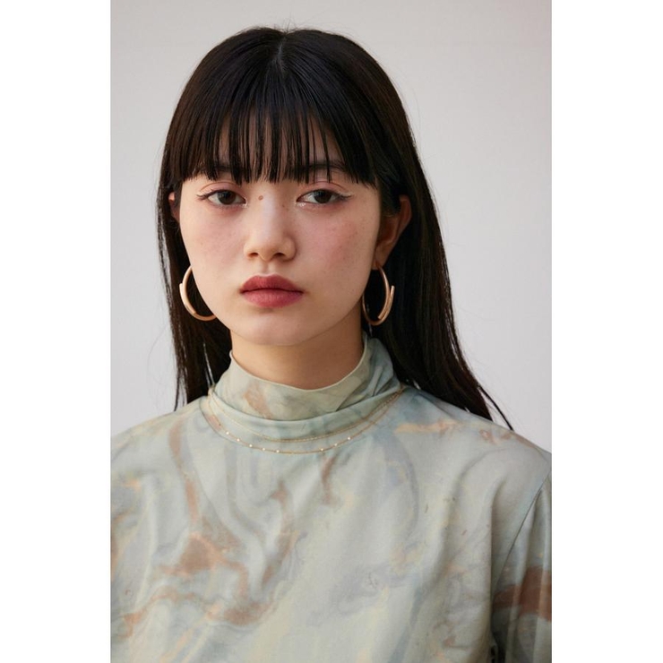 ダルメタルニュアンスビッグフープピアス | AZUL BY MOUSSY | 詳細画像2 