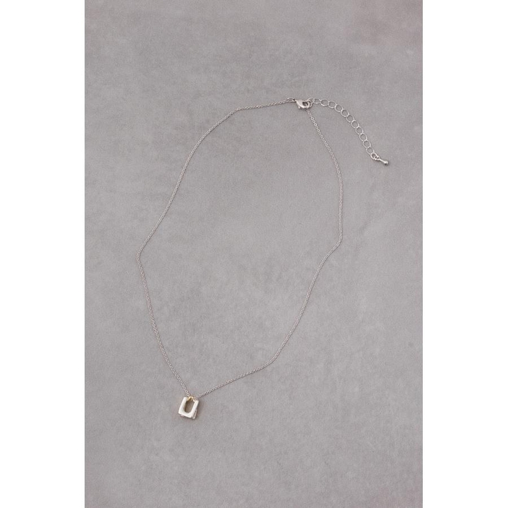 スクエアメタルオーバーラップネックレス | AZUL BY MOUSSY | 詳細画像8 