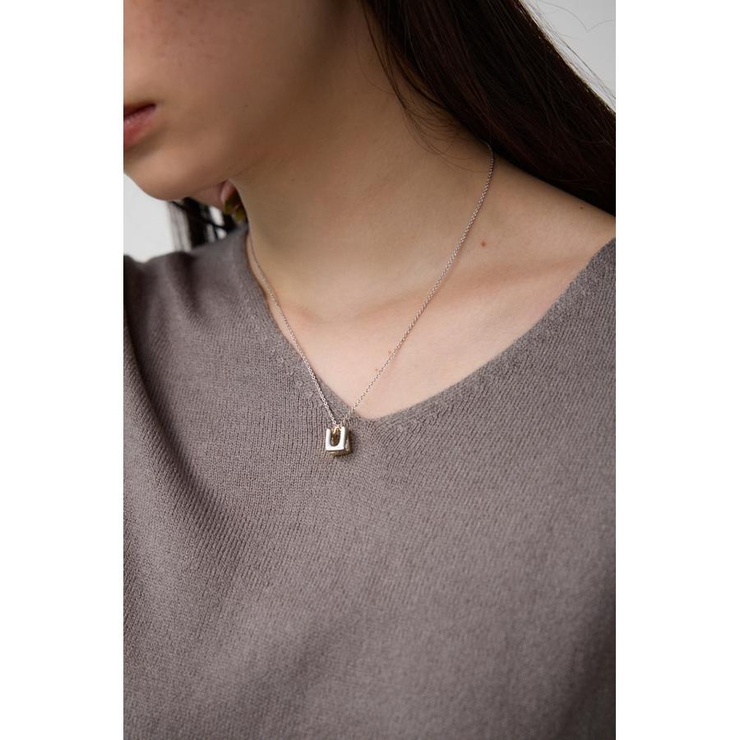 SLV | スクエアメタルオーバーラップネックレス | AZUL BY MOUSSY