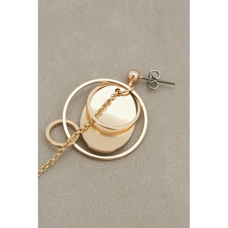 アシンメトリーサークルピアス | AZUL BY MOUSSY | 詳細画像3 