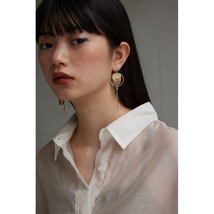 アシンメトリーサークルピアス | AZUL BY MOUSSY | 詳細画像5 