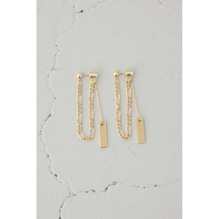 ミックスチェーンスウィングピアス | AZUL BY MOUSSY | 詳細画像2 