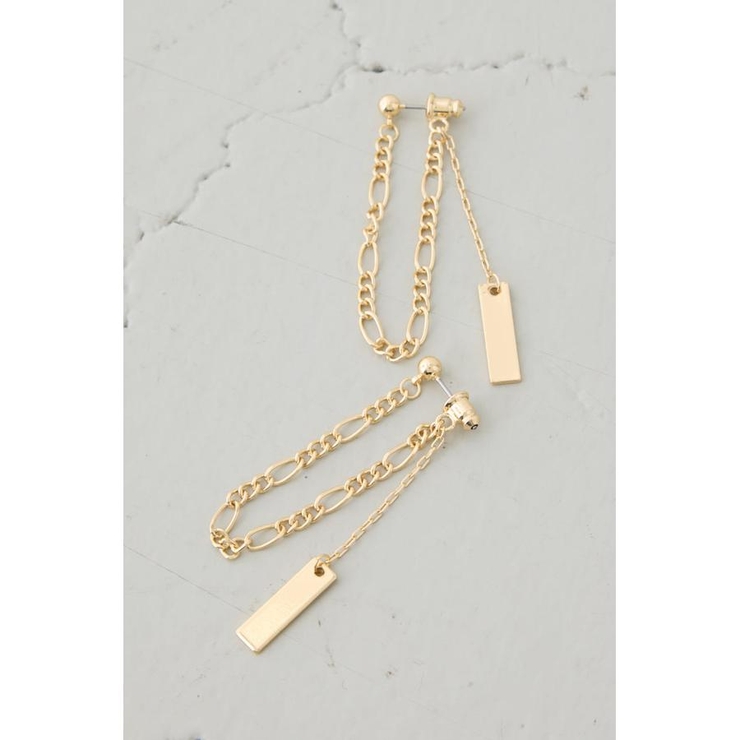 ミックスチェーンスウィングピアス | AZUL BY MOUSSY | 詳細画像3 