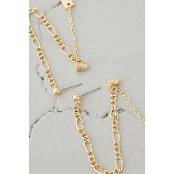 ミックスチェーンスウィングピアス | AZUL BY MOUSSY | 詳細画像5 