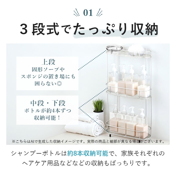 Wコート ワイドラック 3段 | BACKYARD FAMILY | 詳細画像4 