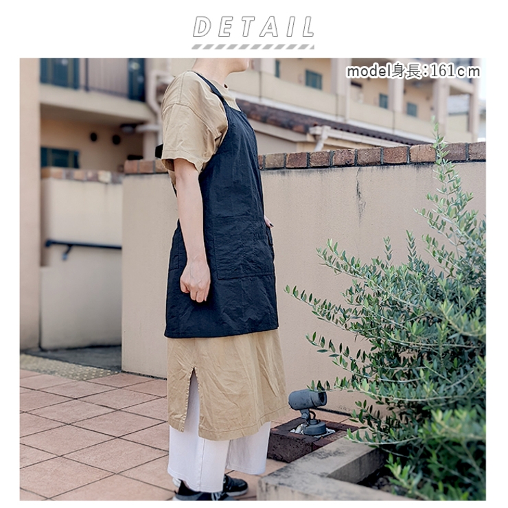 撥水 ナイロンワッシャー ショート丈エプロン | BACKYARD FAMILY | 詳細画像2 