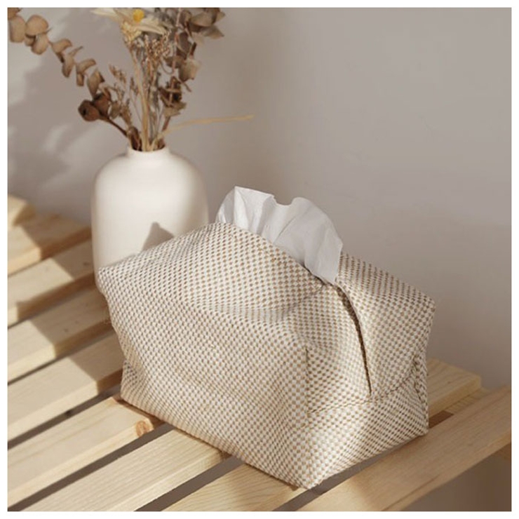 ティッシュケース カバー 綿麻 gcover40816[品番：BCYW0014769