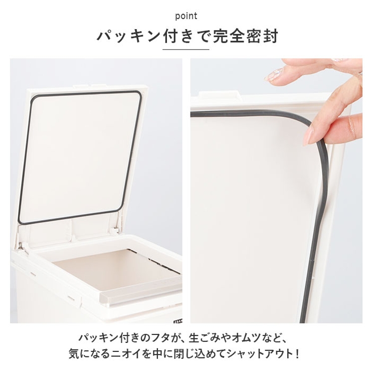 アスベル 分別ダストボックス ペダル2段 スリム 38L | BACKYARD FAMILY | 詳細画像5