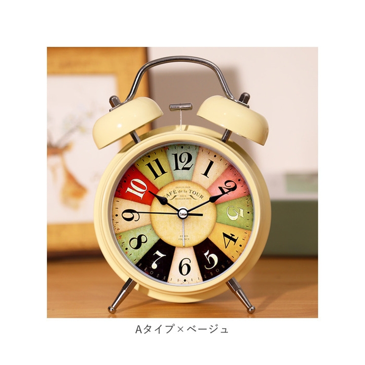 目覚まし時計 アナログ pmymclock17[品番：BCYW0020232]｜BACKYARD