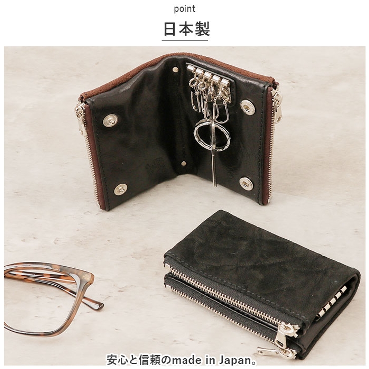 バックヤードファミリー（BACKYARD FAMILY）/ZOO ZKC−032 象革 キーケース ZOO ZKC-032 象革 キーケース[品番：BCYW0024047]｜BACKYARD FAMILY