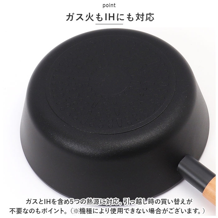 TIDA チタン＆ダイヤモンド コーティング 24cm マルチパン | BACKYARD FAMILY | 詳細画像6 