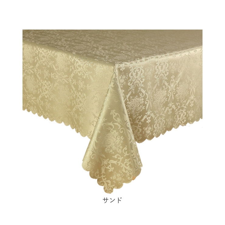 ダマスク柄 テーブルクロス 135x240cm[品番：BCYW0026315]｜BACKYARD