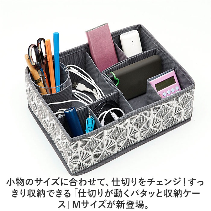 仕切りが動くパタッと収納ケースM[品番：BCYW0026310]｜BACKYARD