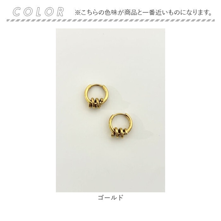 CONNY ステンレス コイルパーツフープピアス