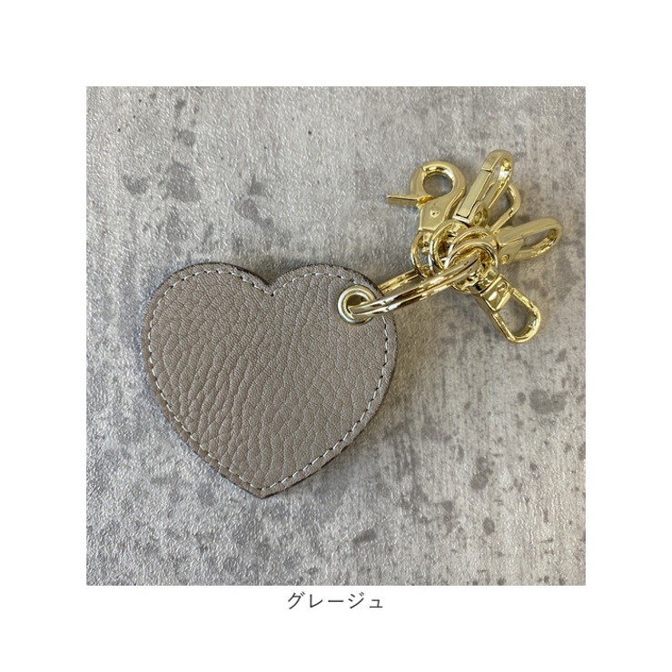 シュランケンカーフレザー シンプルハートキーリング | BACKYARD FAMILY | 詳細画像10 