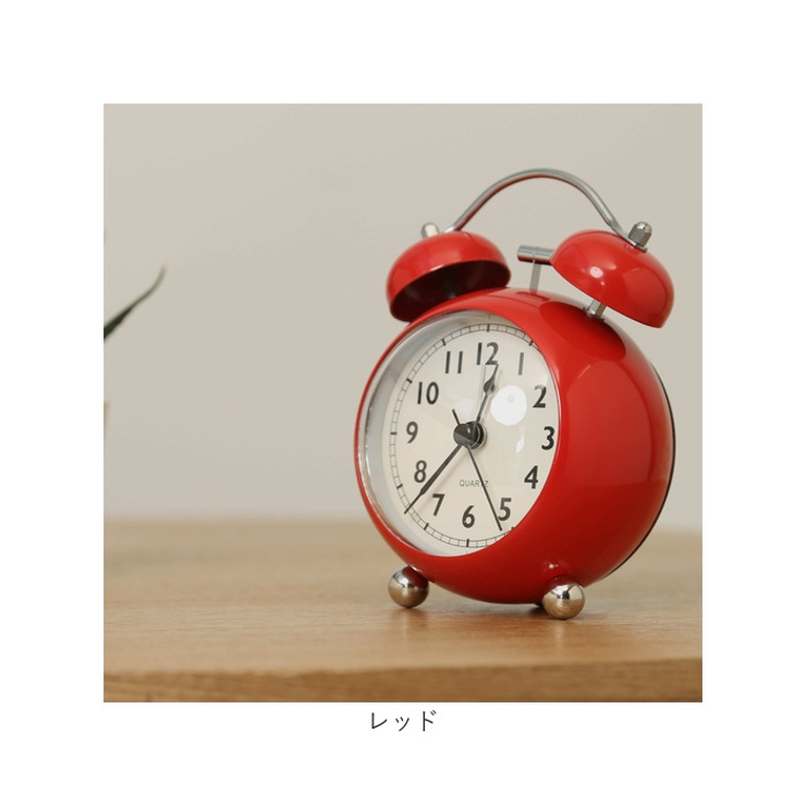 目覚まし時計 ベル式 おしゃれ gg6007[品番：BCYW0028364]｜BACKYARD