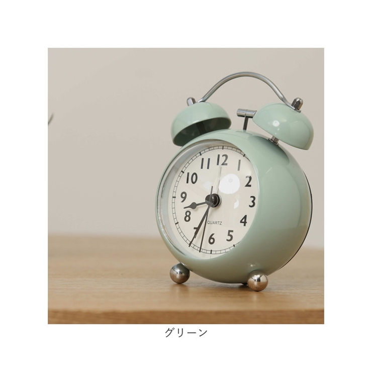 目覚まし時計 ベル式 おしゃれ gg6007[品番：BCYW0028364