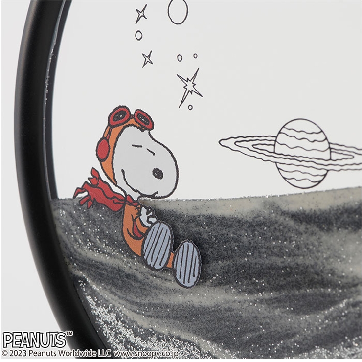 スヌーピー アストロノーツ シルクスクリーン ポスター 155/175 限定 PEANUTS アストロノーツ サンドピクチャー[品番：BCYW0027333