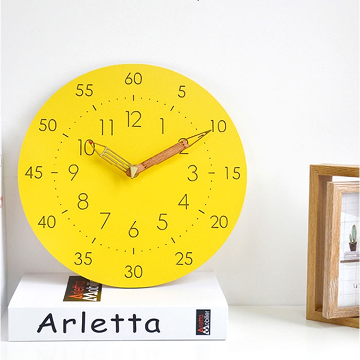 知育時計 壁掛け アナログ時計 木製 北欧風 おしゃれ[品番