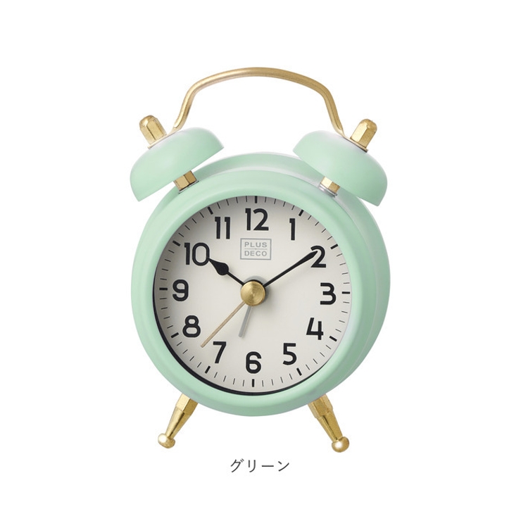 プラスデコ ミニツインベル アラームクロック[品番：BCYW0030747