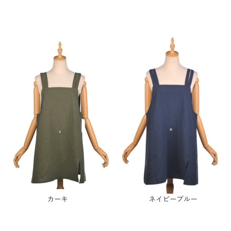 シーチングワッシャー 釦あきエプロン | BACKYARD FAMILY | 詳細画像12 