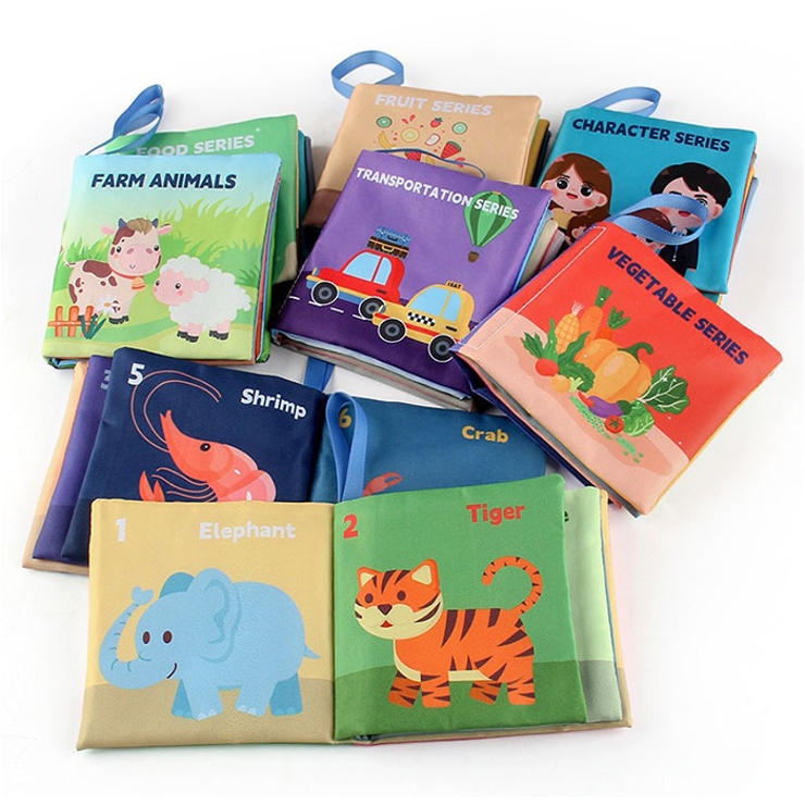 しかけ絵本 布絵本 布製 知育おもちゃ 8冊セット[品番：BCYW0038401