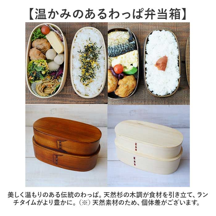曲げわっぱ 二段弁当箱[品番：BCYW0038530]｜BACKYARD FAMILY