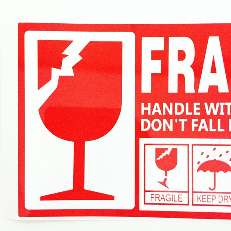 FRAGILE フラジール ステッカー 荷札シール  防水 光沢  | BACKYARD FAMILY | 詳細画像5 