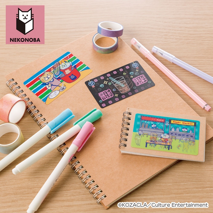 NEKONOBA 動かすと絵柄が変わる！ステッカー | BACKYARD FAMILY | 詳細画像2 