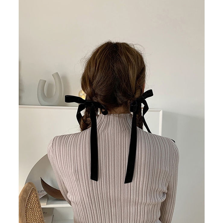 ベロア リボンヘアクリップ ２本セット | BACKYARD FAMILY | 詳細画像4 