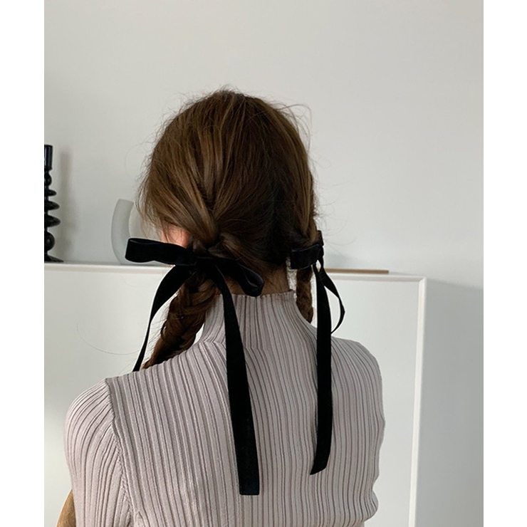 ベロア リボンヘアクリップ ２本セット | BACKYARD FAMILY | 詳細画像7 