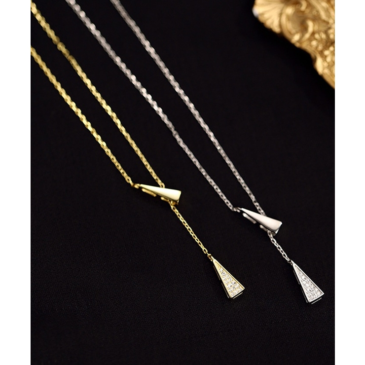 トライアングルモチーフ Y字ネックレス | BACKYARD FAMILY | 詳細画像10 