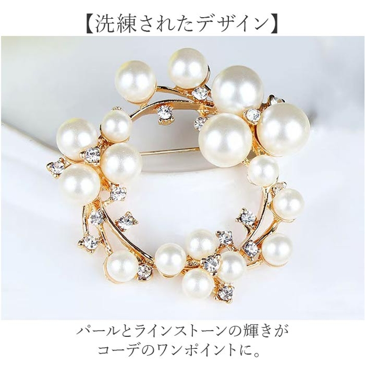 パールモチーフブローチ | BACKYARD FAMILY | 詳細画像3 